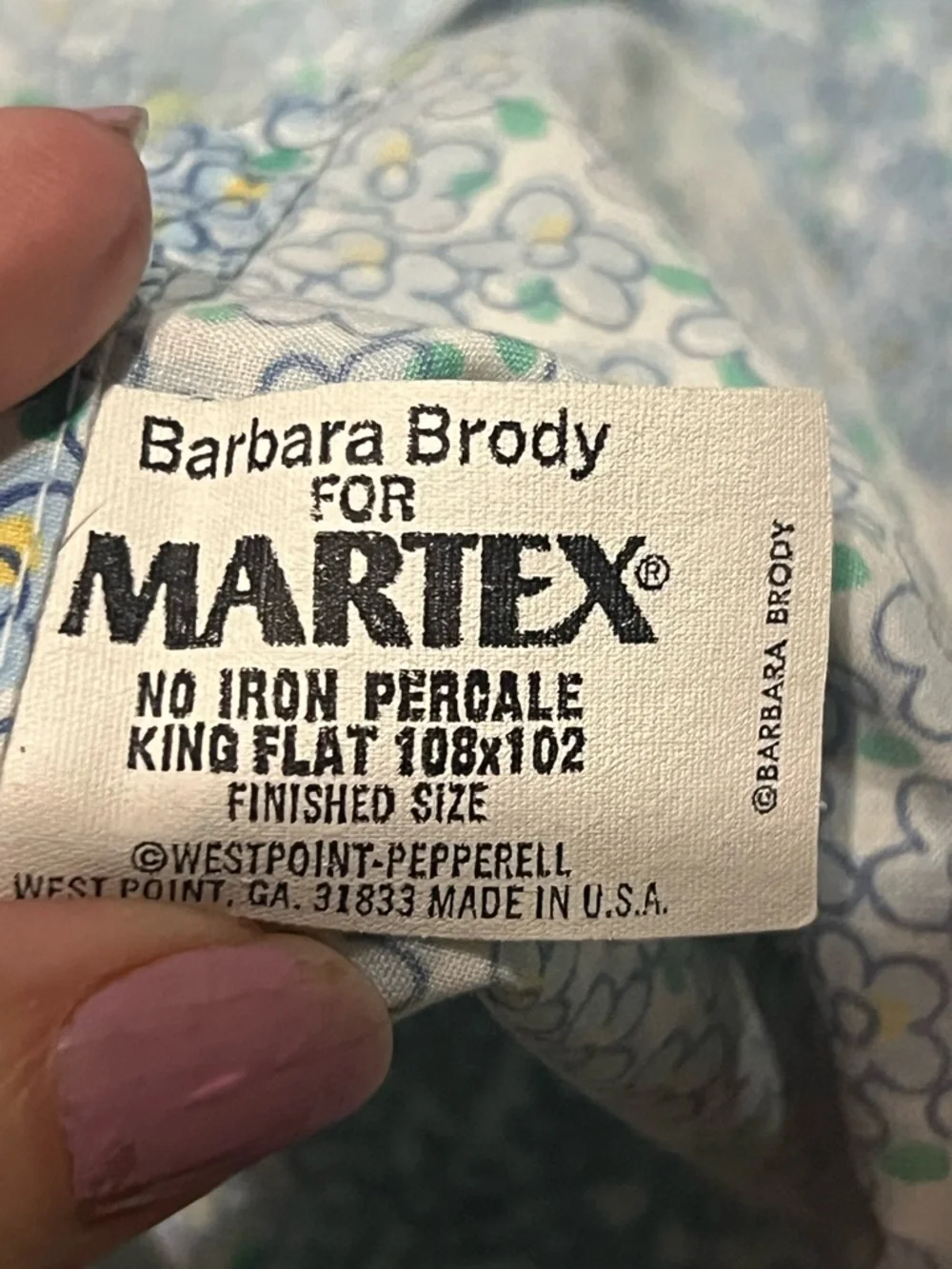 Vintage Barbara Brody Martex  cottage core shabby  farmhouse Sheet set only